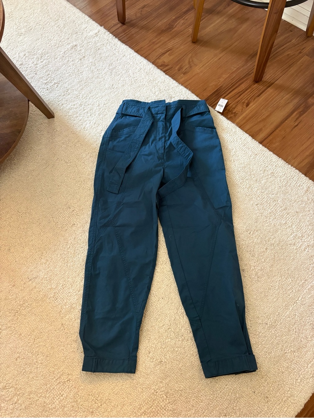 Anthropologie High-Waist Tie Belt Pants